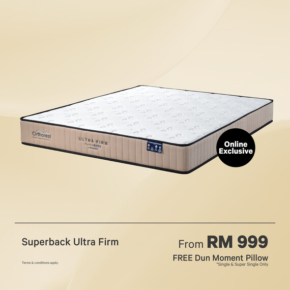 [Online Exclusive] Orthorest SuperBack Ultra Firm Mattress